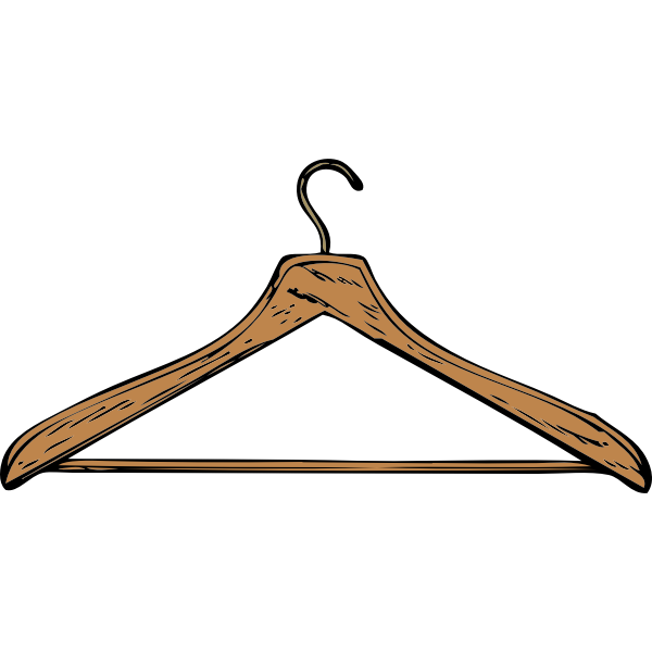 Coat hanger vector image