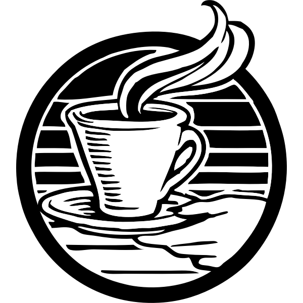 Download Cup Of Coffee Black And White Vector Free Svg