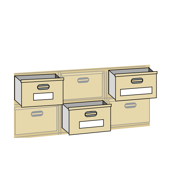 Download File cabinet drawers vector illustration | Free SVG