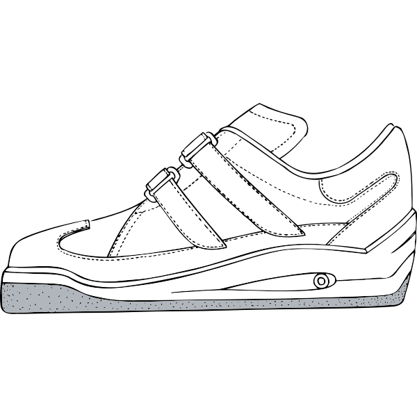 Gym shoe vector drawing