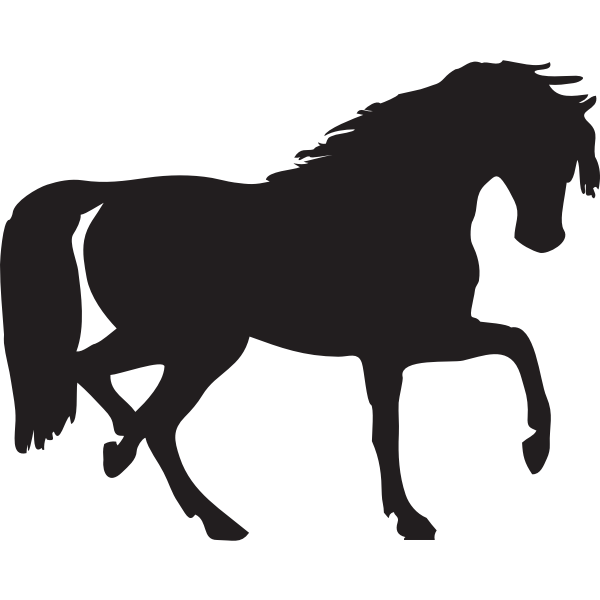 Horse silhouette vector