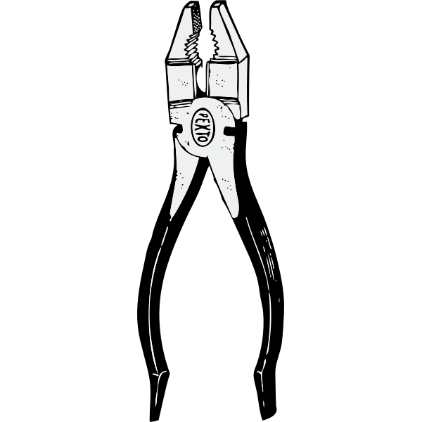 Household pliers vector illustration