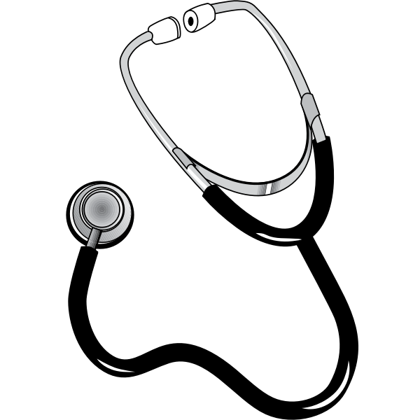 Vector image of an auscultation device