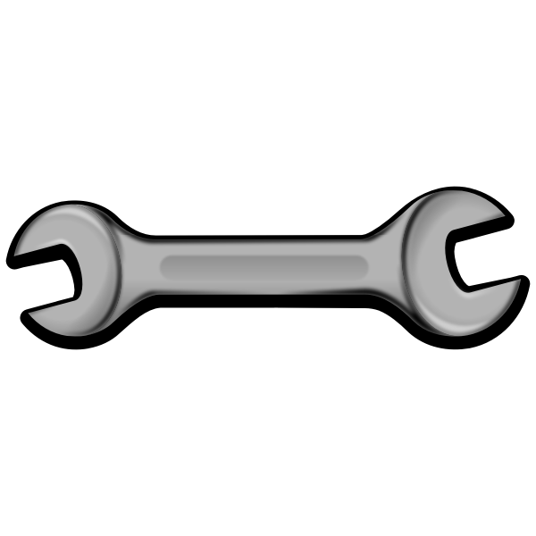 Vector image of wrench