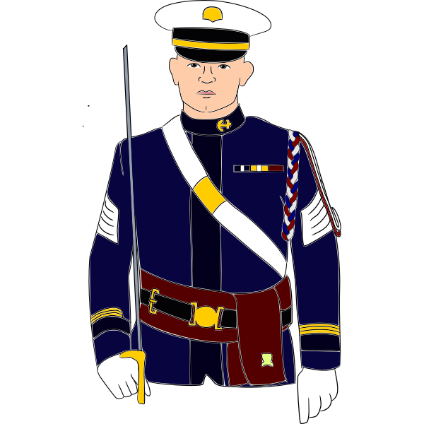 Soldier vector image