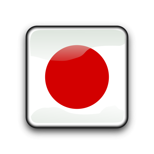 Japanese flag vector