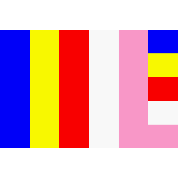 Jodo Shinshu Buddhist flag vector image