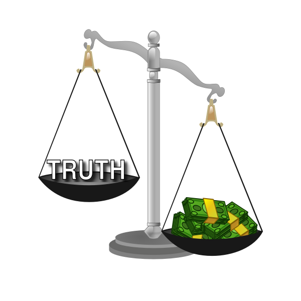 Truth and money scale