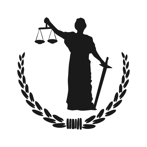Goddess of Justice sign vector image