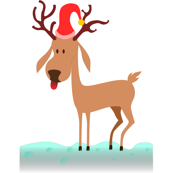 Cartoon reindeer vector