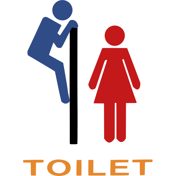 Toilet sign vector image