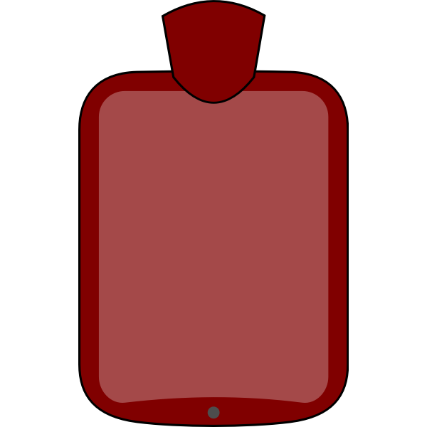 Rubber hot water bottle