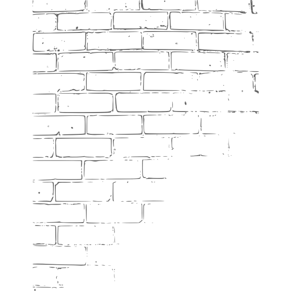 White brick border detail vector image | Free SVG
