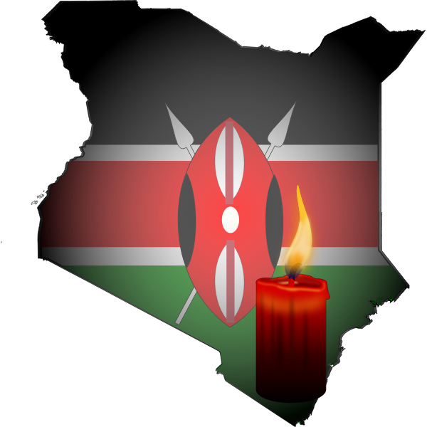 Kenya vigil vector clip art