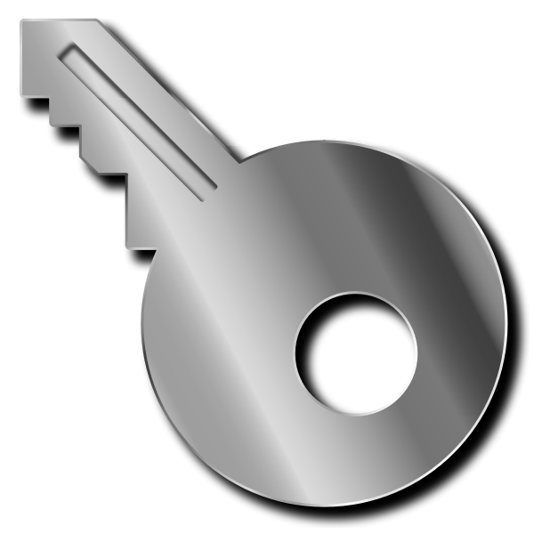 Treasure key vector clip art | Free SVG