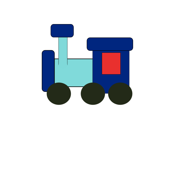 Toy vector illustration of train