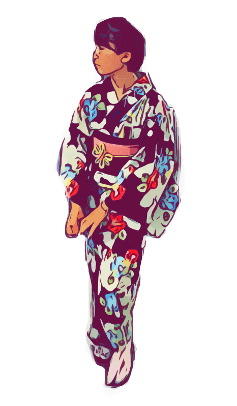Kimono Girl Japanese Fashion
