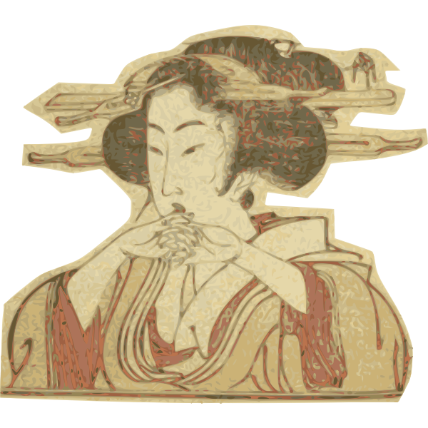 kimono lady head