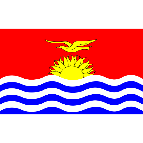 Flag of Kiribati islands