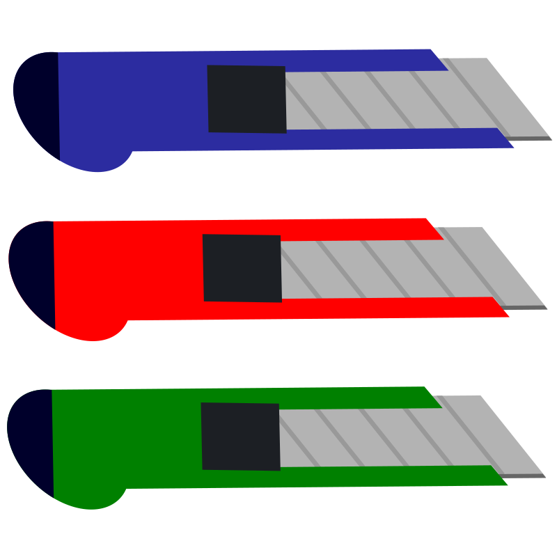 Set of carpetknives