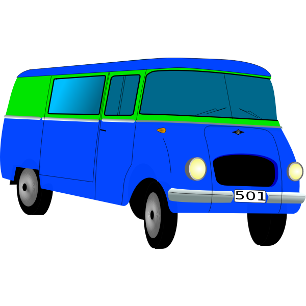 Vector graphics of van