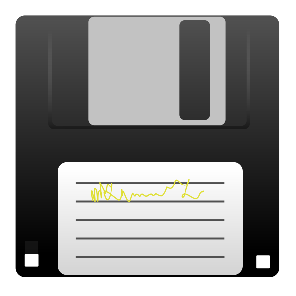 Vector image of a floppy disk