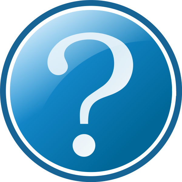 Button with question mark vector image