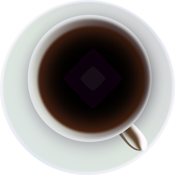 Vector image of coffee or tea in cup