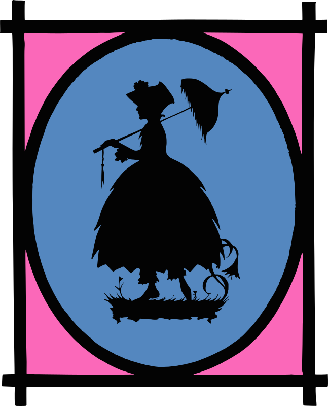 Silhouette of a Lady with a Parasol