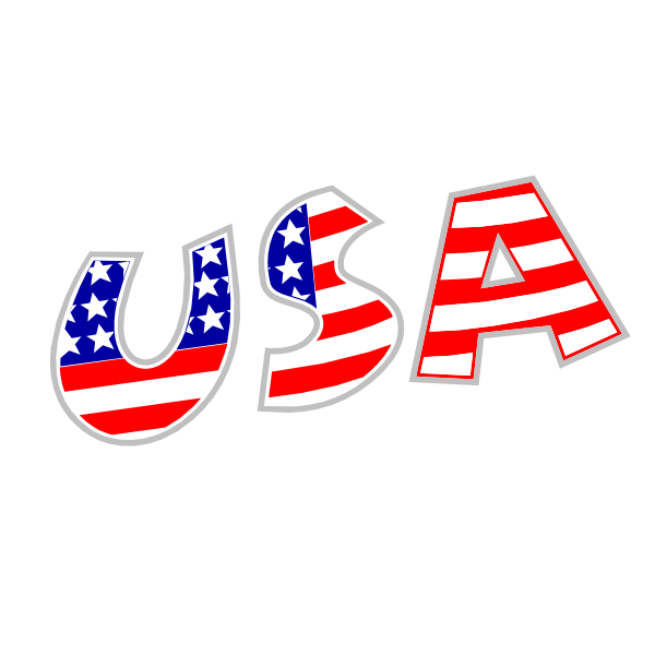 USA sign vector image