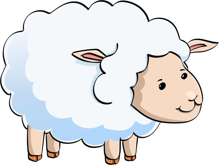 Sheep cartoon clip art | Free SVG