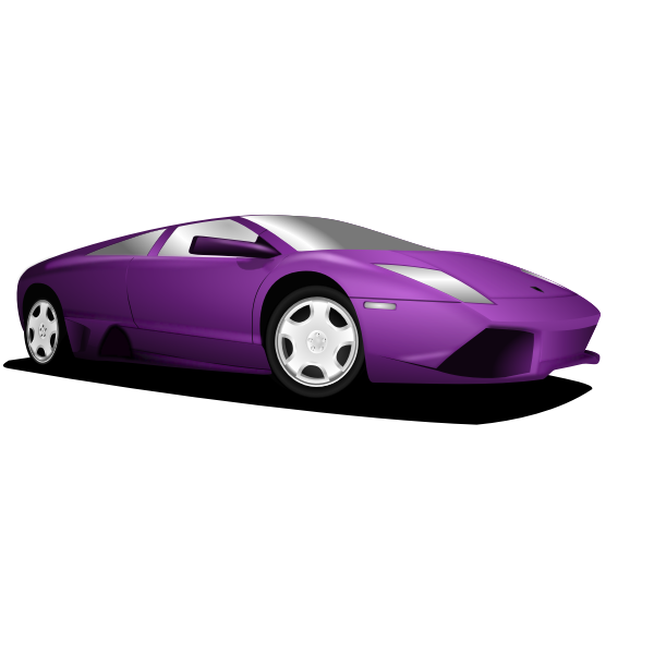 Purple Lamborghini vector image