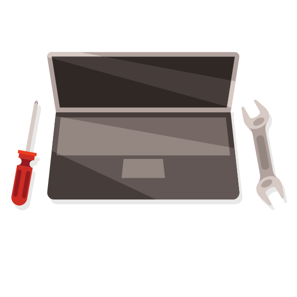 Laptop repair concept