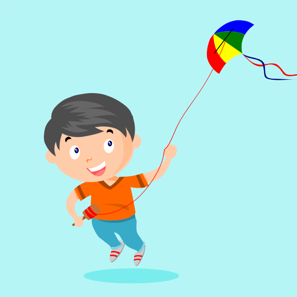 Download Playing Kite Animation Free Svg