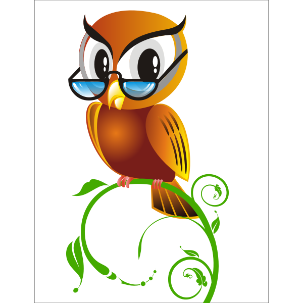 Download Owl With Glasses Free Svg