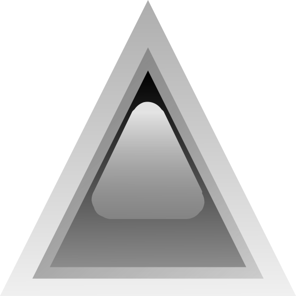 Black led triangle vector drawing