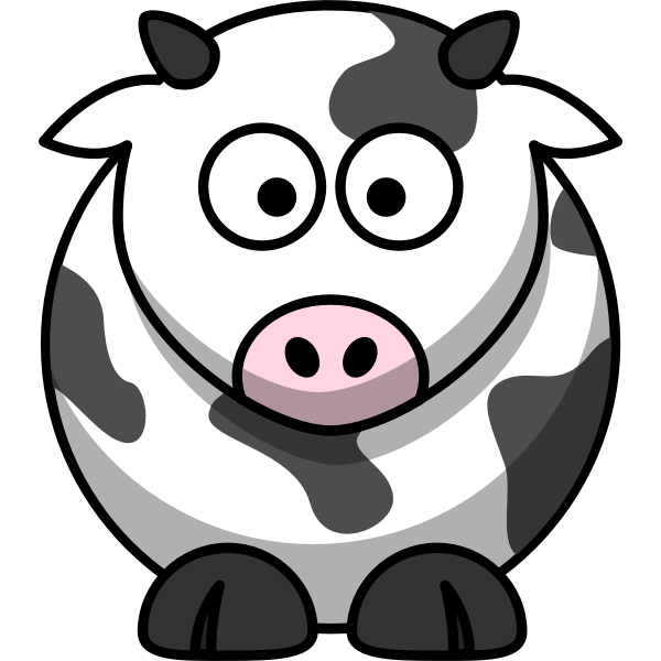 Vector image of moo cow