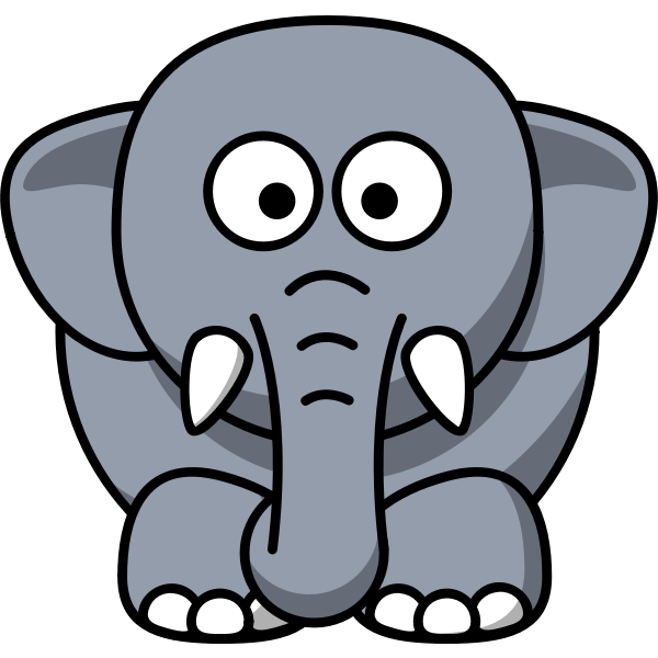 Cartoon elephant | Free SVG