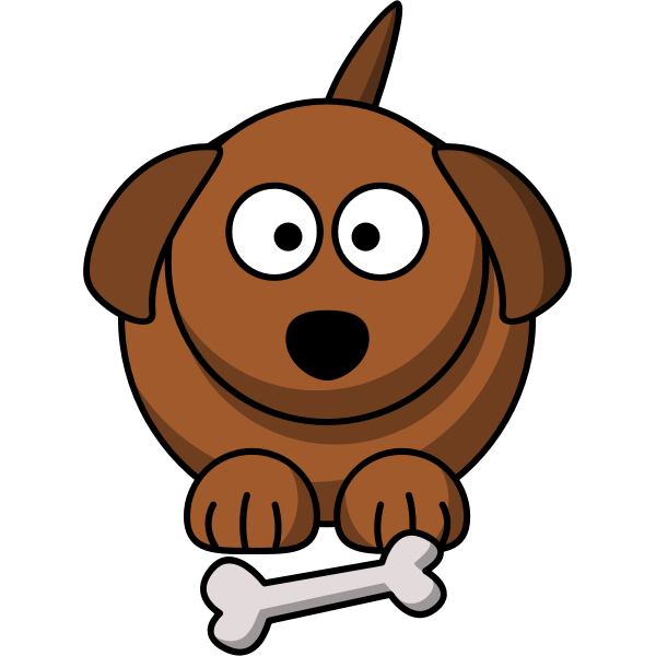 Cartoon dog vector image