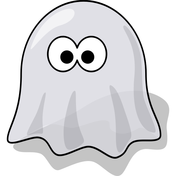 Cartoon ghost vector image | Free SVG