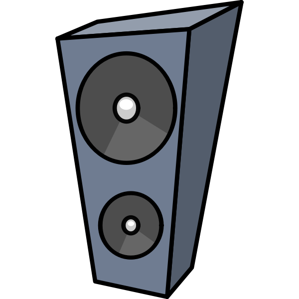 audio speakers drawing