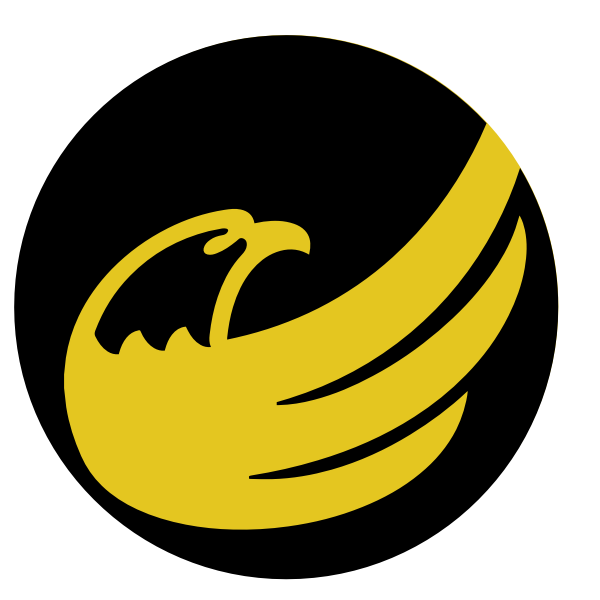 Eagle logo black and yellow
