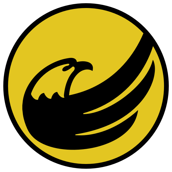 Circle logo with an eagle