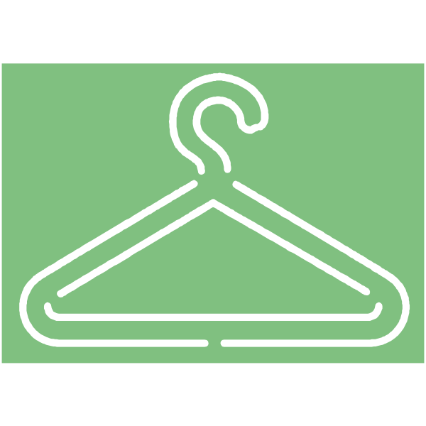 Coat hanger sign vector image