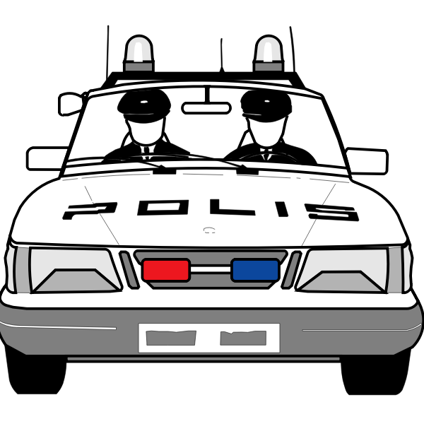 Police car vector | Free SVG