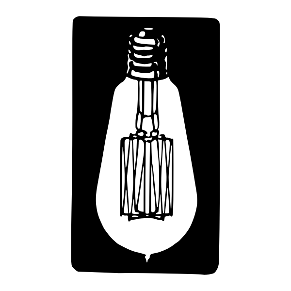 Old light bulb image
