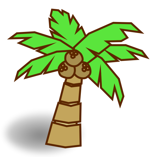 Coconut tree symbol
