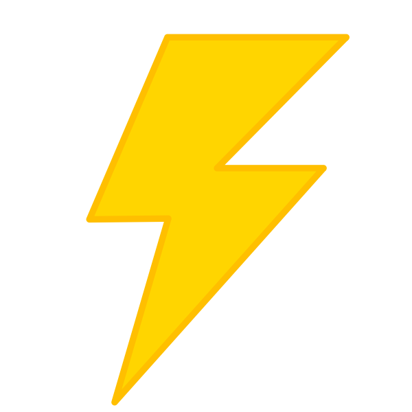Lightning symbol vector image | Free SVG