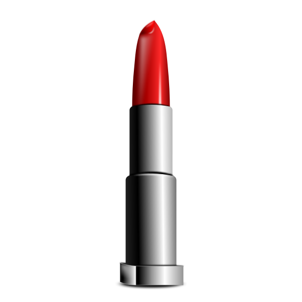 Shiny red lipstick vector clip art