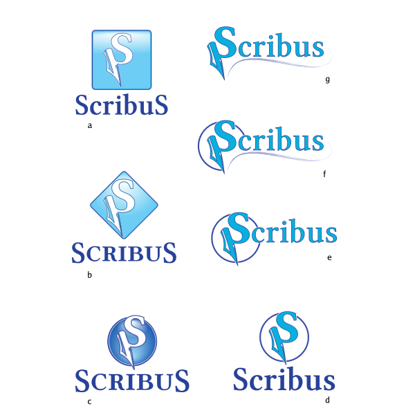 Scribus logos mockups
